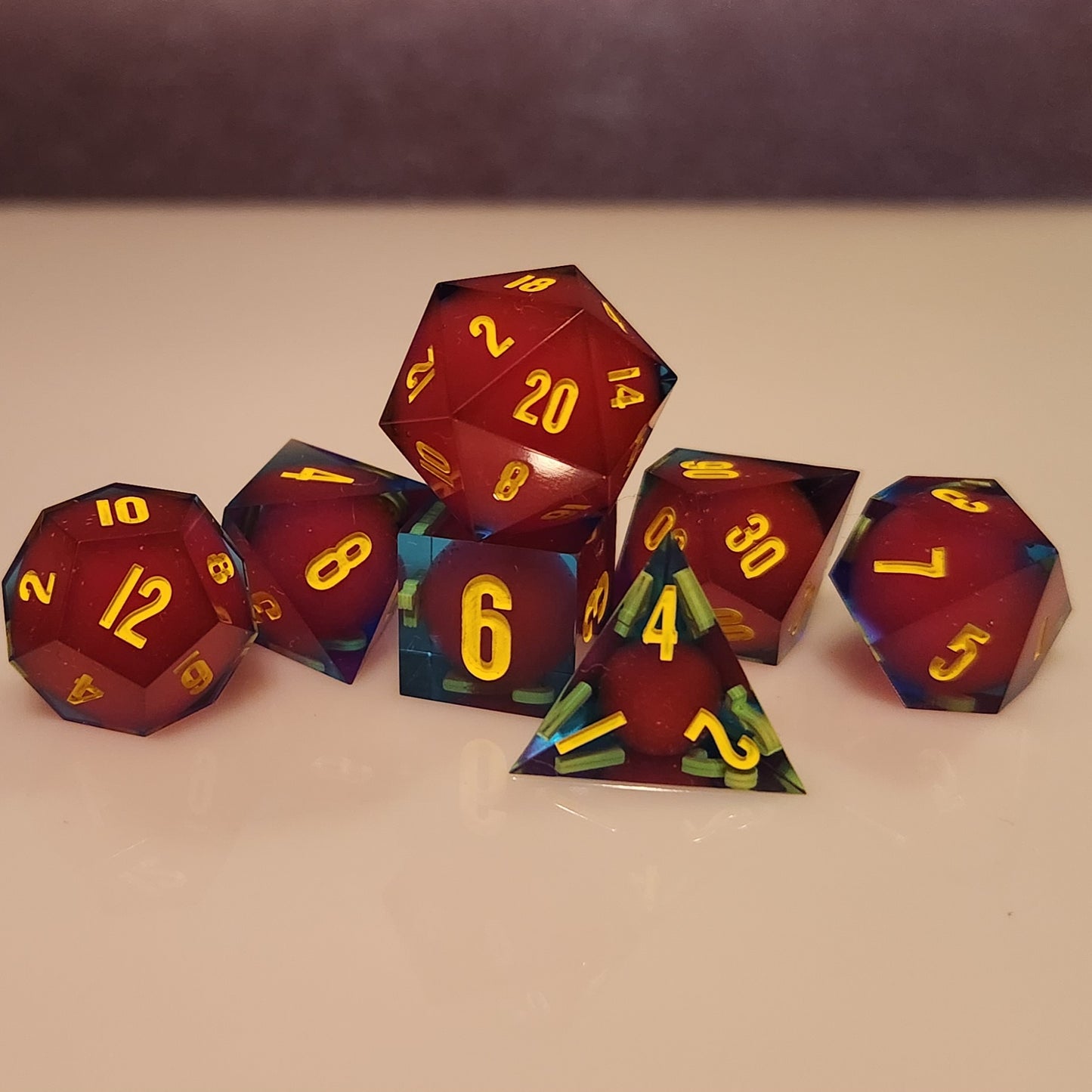 Pink And Nifty SphereCore Dice