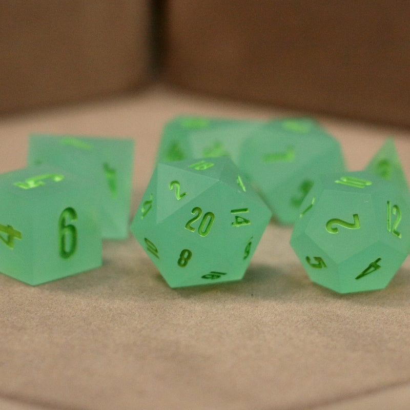 Seaglass Moss Dice Set