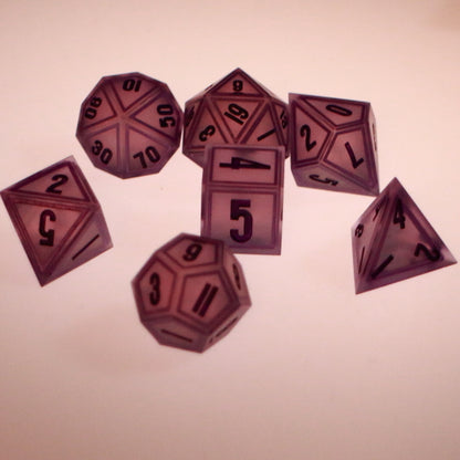 Purple Hologram Gem Dice